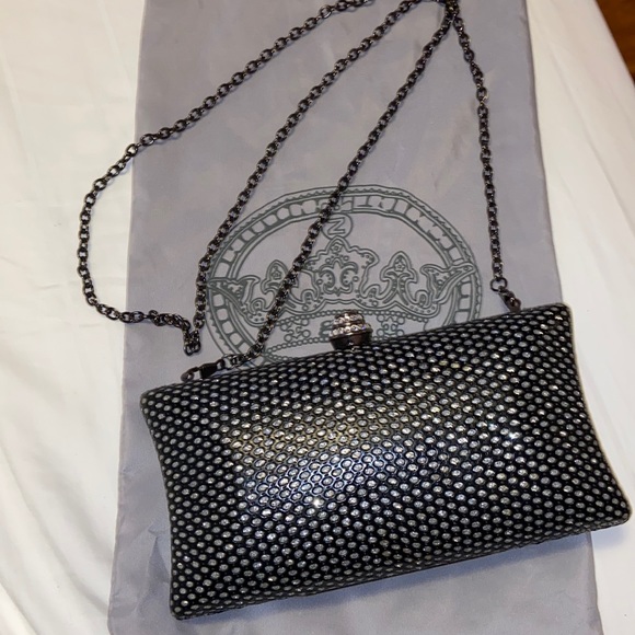 City Sparkle Clutch Purse - Black & Silver